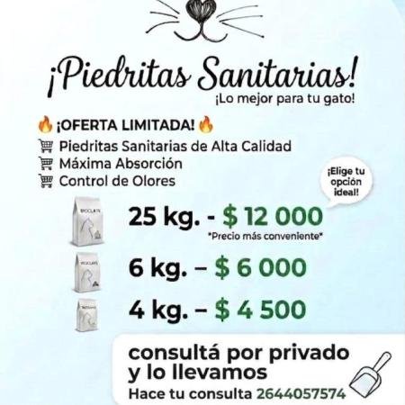 Piedras Sanitarias p/Gat@s