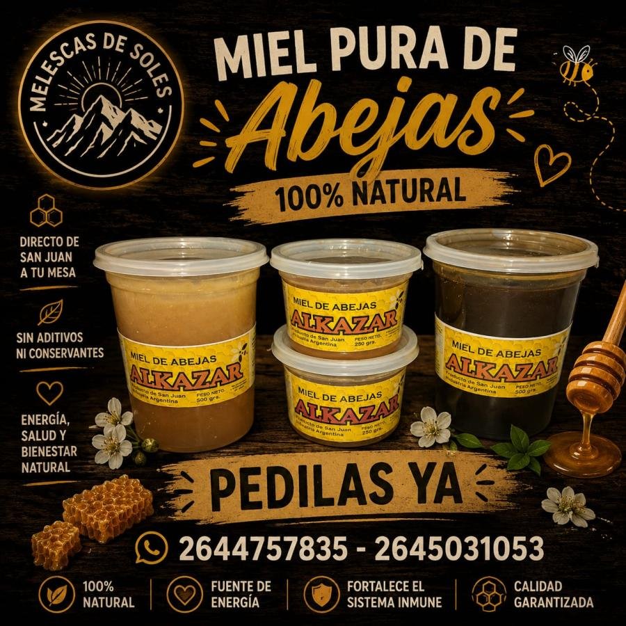 Miel Pura de Abejas 100% Natural — Alkazar