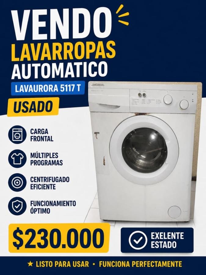 Lavarropas Automatico Lavaurora 5117 t
