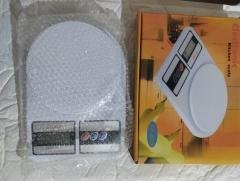 Balanza de cocina digital electrónica capacidad máxima 10 kg color blanco