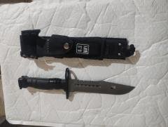 Cuchillo Tactico Comando Bayonet M9 Fund Rigida Filoso Navy