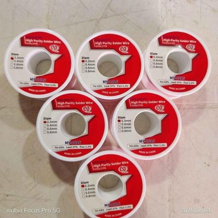 🛠️ Estaño Mayuan Original 63sn/37pb – 40g – 0.3mm 🛠️