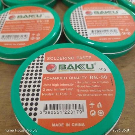🔧 Flux En Pasta Baku Bk-50 – 50g 🔧